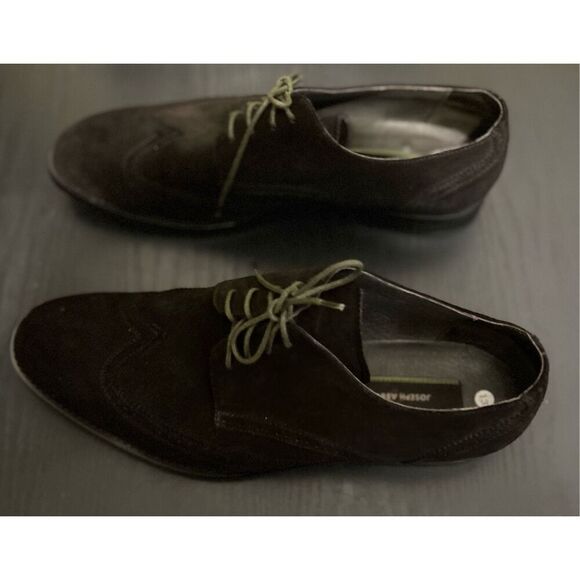 Joseph Abboud Men’s Suede Oxfords Size 13 - Picture 3 of 8